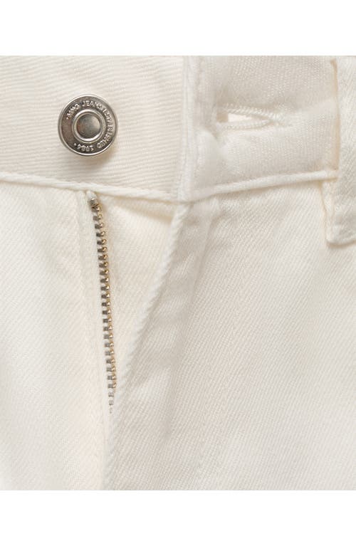 Mango High Waist Wide Leg Jeans In Neutral