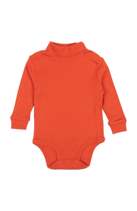 Baby Turtleneck Bodysuit, Cotton Long Sleeve