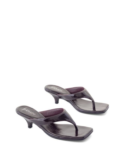 North Square Toe Thong Heel