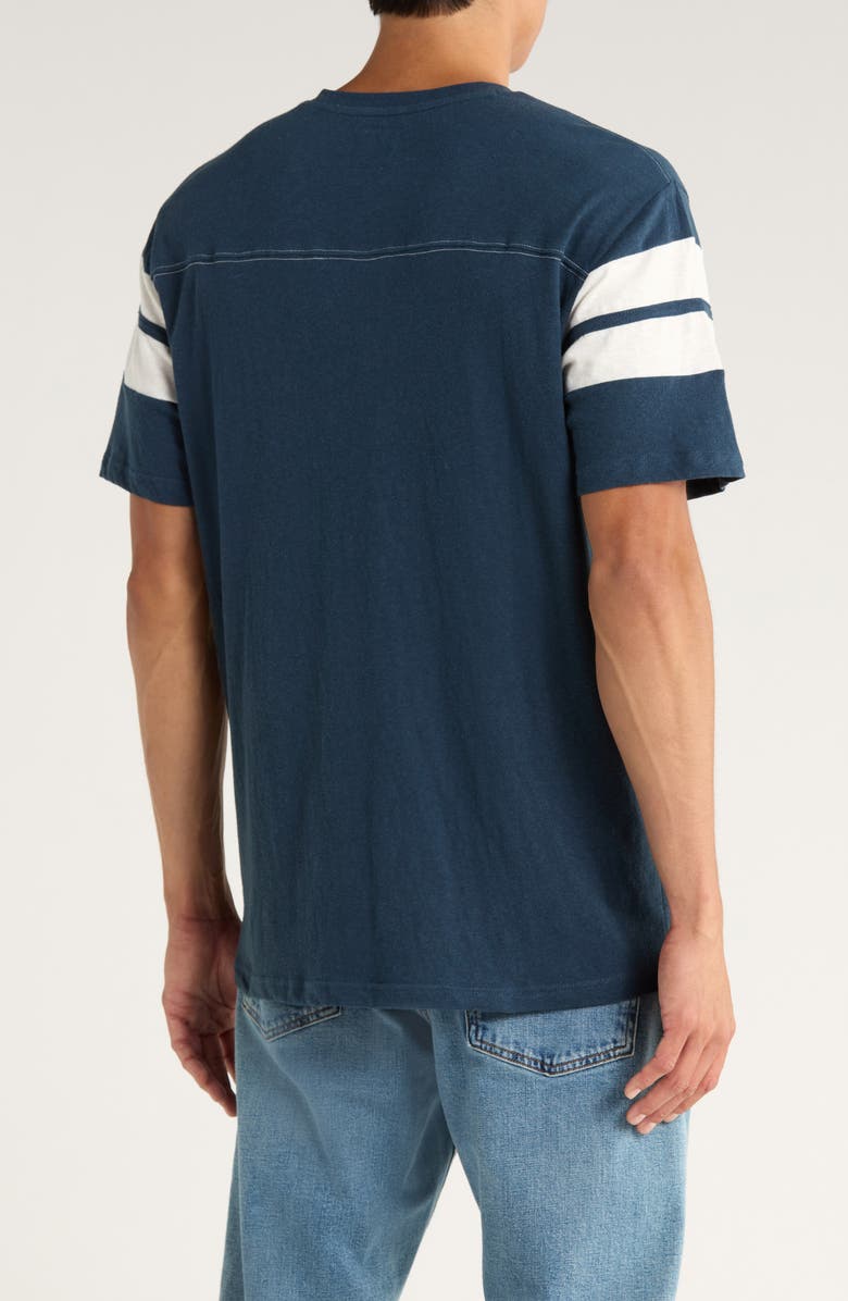 RVCA x Kevin 'Spanky' Long Dayshift Cotton & Hemp Graphic T-Shirt, Alternate, color, Garage Blue