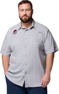 Columbia Men's Columbia  Gray Georgia Bulldogs Big & Tall Tamiami Omni-Shade Button-Down Shirt