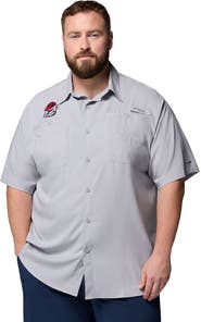 Columbia Men's Columbia Gray Georgia Bulldogs Big & Tall Tamiami Omni-Shade Button-Down Shirt