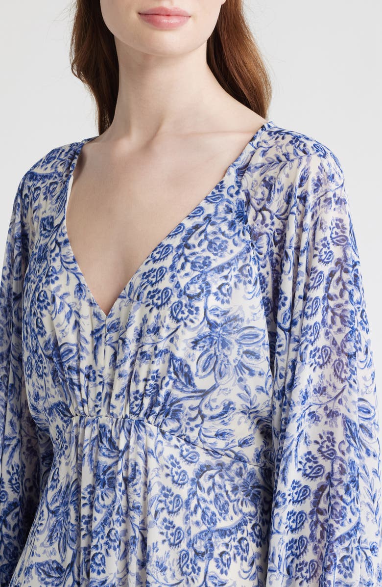 Parker Open Circle Empire Waist Maxi Dress, Alternate, color, Opulent Blue