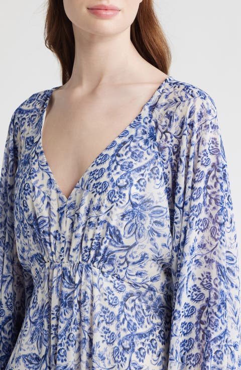 Open Circle Empire Waist Maxi Dress