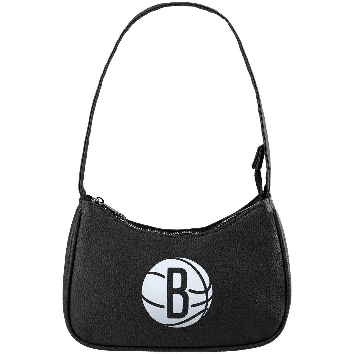 FOCO Brooklyn Nets Printed Mini Purse, Alternate, color, Black