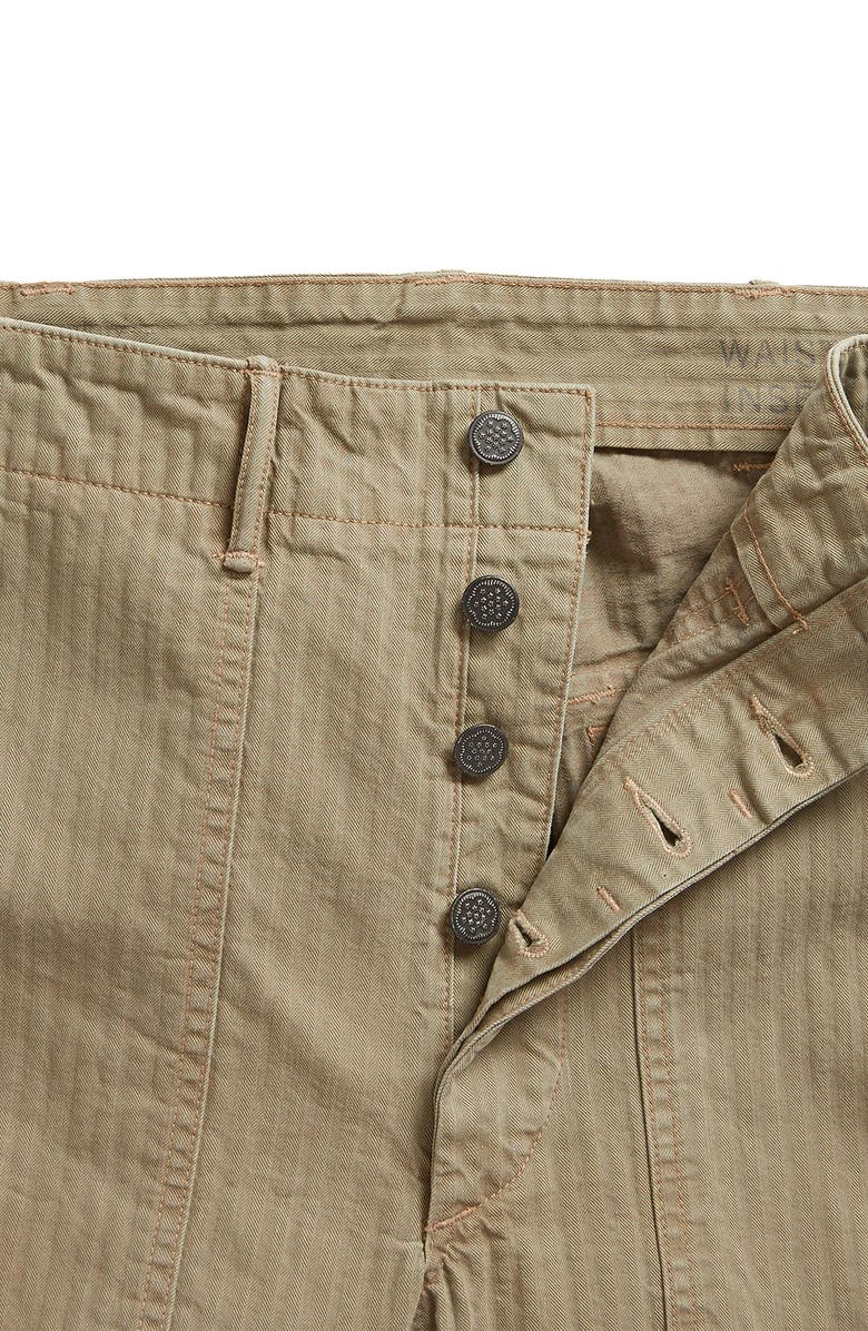 Double RL RRL Cotton Herringbone Utility Pants, Alternate, color, 