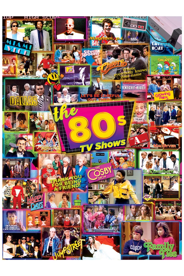The 80's 500 Piece Puzzles 3-Pack, Alternate, color, Multicolor
