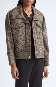 Veronica Beard Silversmith Virgin Wool Tweed Jacket