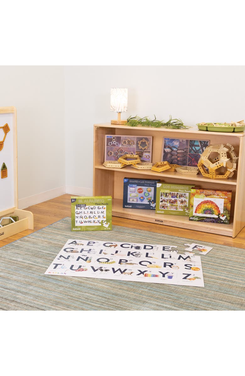 Kaplan Early Learning Company Alphabet - El Alfabeto - Spanish Floor Puzzle - 24 Pieces, Alternate, color, Multicolored