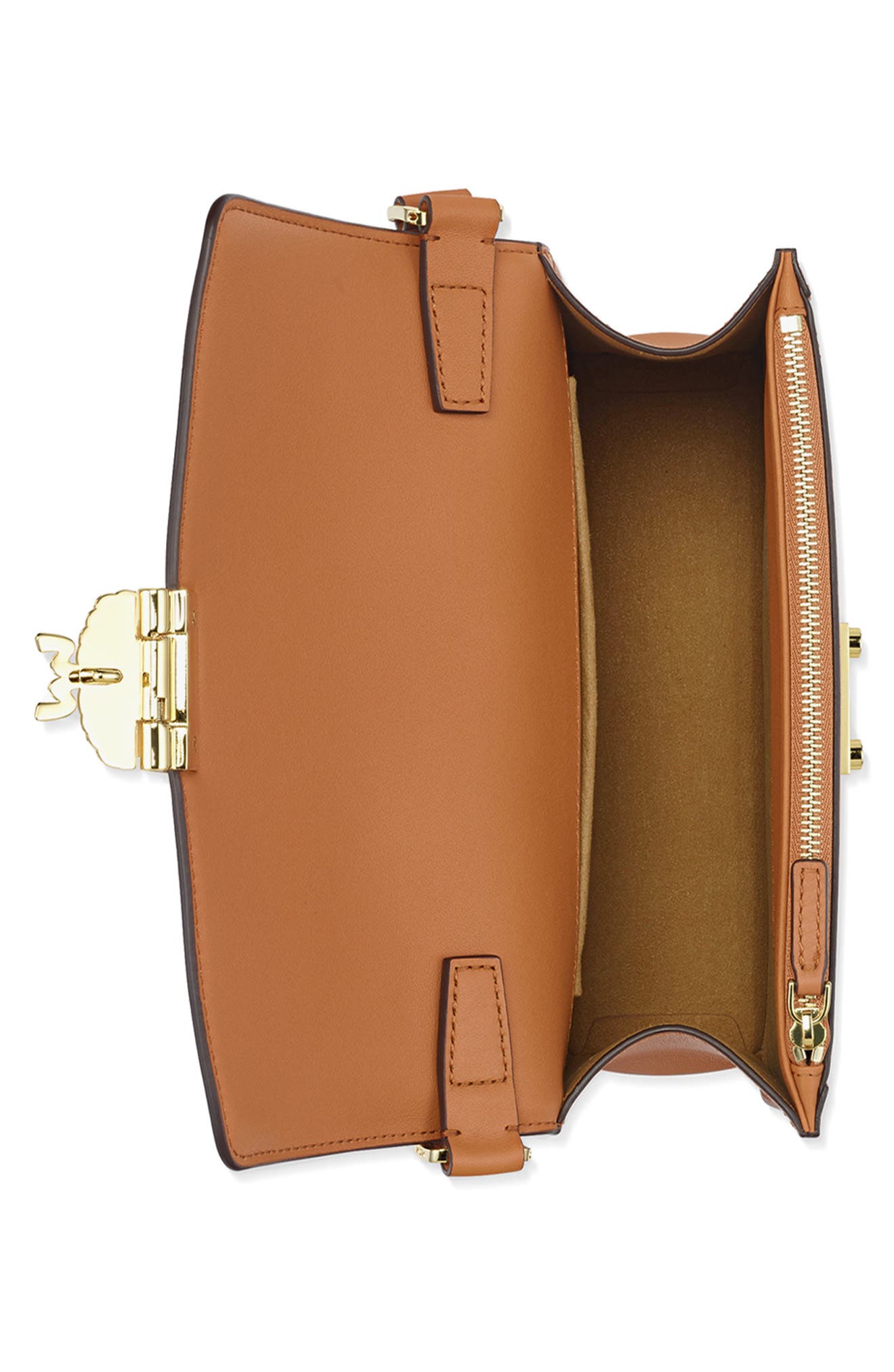 MCM Small Tracy Leather Shoulder Bag, Alternate, color, 