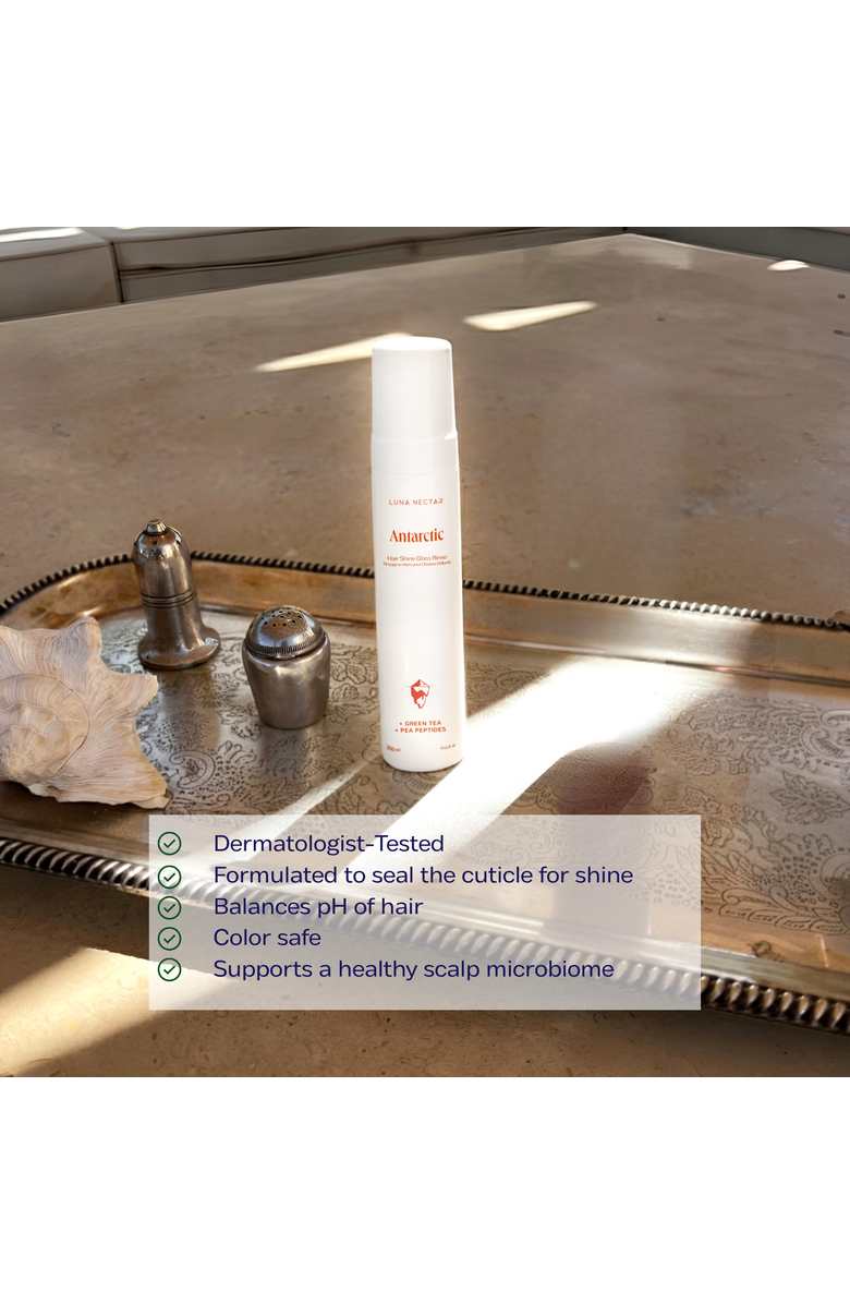 Luna Nectar Antarctic ACV Hair Glass Shine Rinse, Alternate, color, White