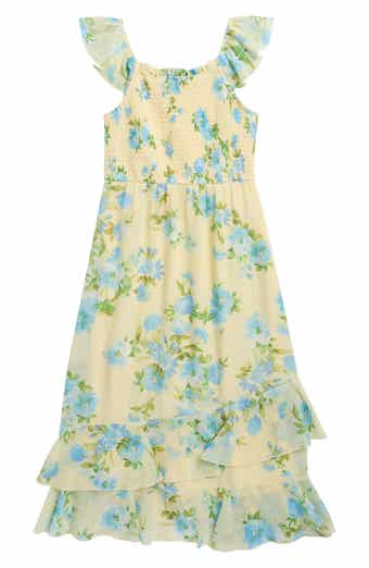 Zunie Kids' Tiered Chiffon Maxi Dress