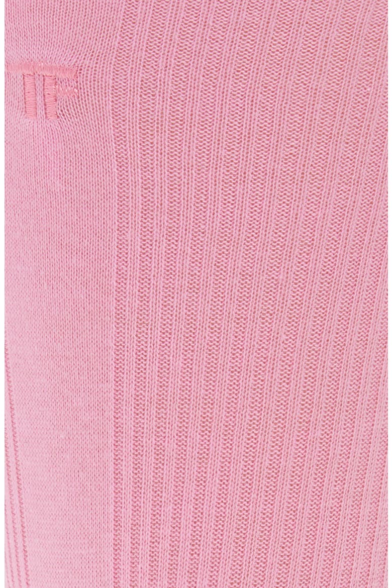 Cotton Rib Socks, Alternate, color, PINK CAMELIA