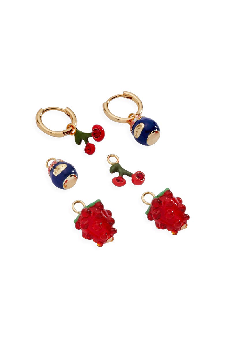 Picnic Interchangeable Huggie Set, Alternate, color, Red