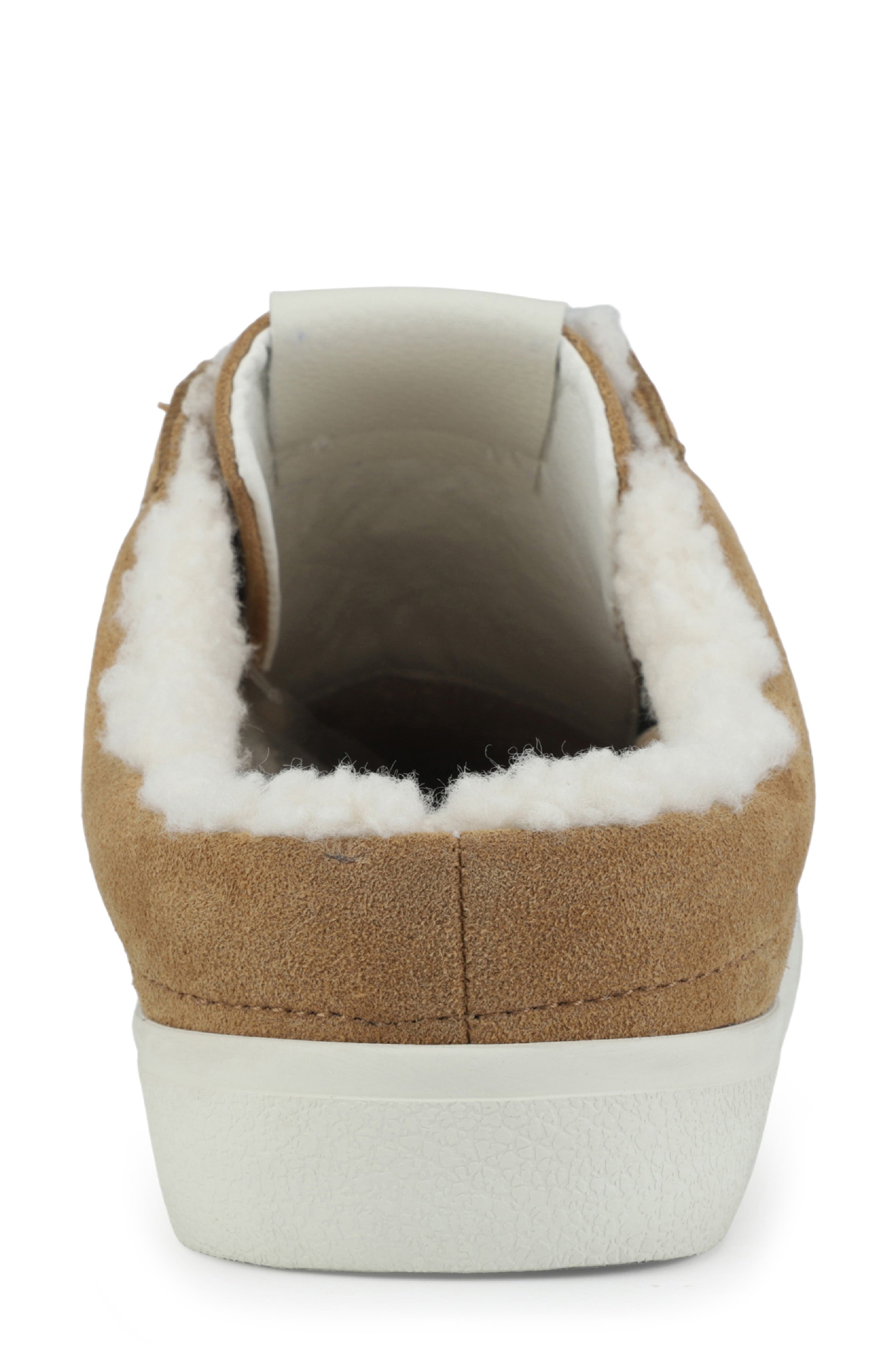 Isabelle Star Faux Fur Lined Sneaker Mule, Alternate, color, TOBACCO
