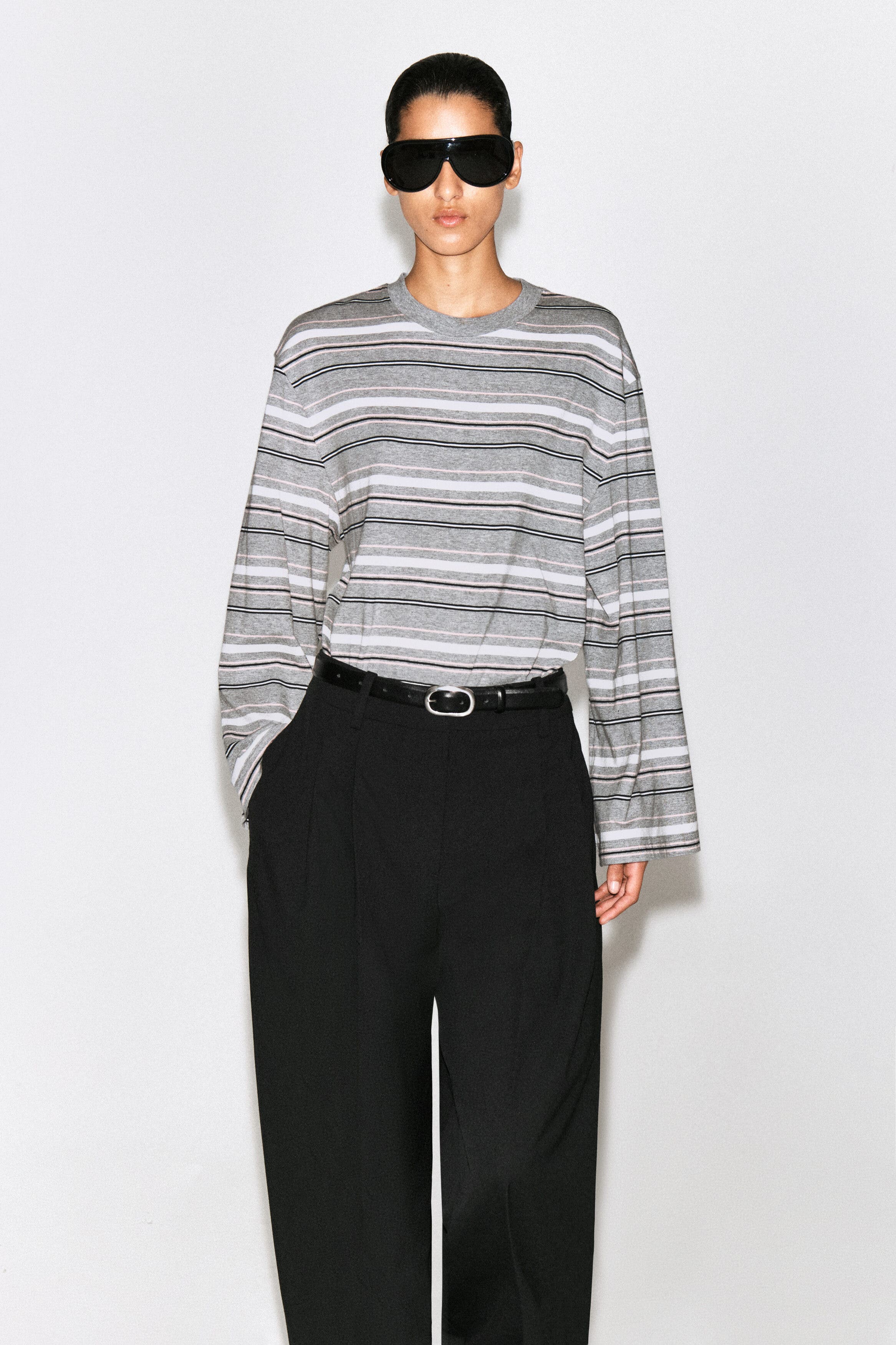selected GRAY / STRIPED