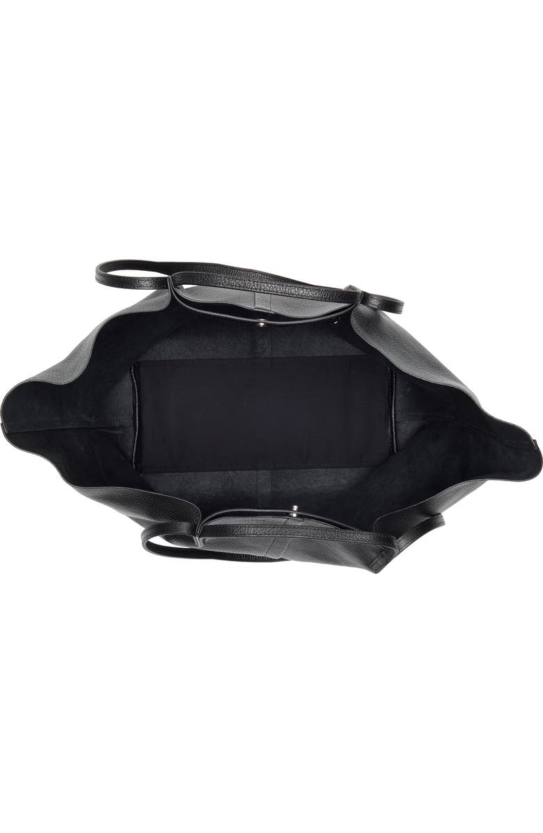 AllSaints Hannah East/West Tote, Alternate, color, Black