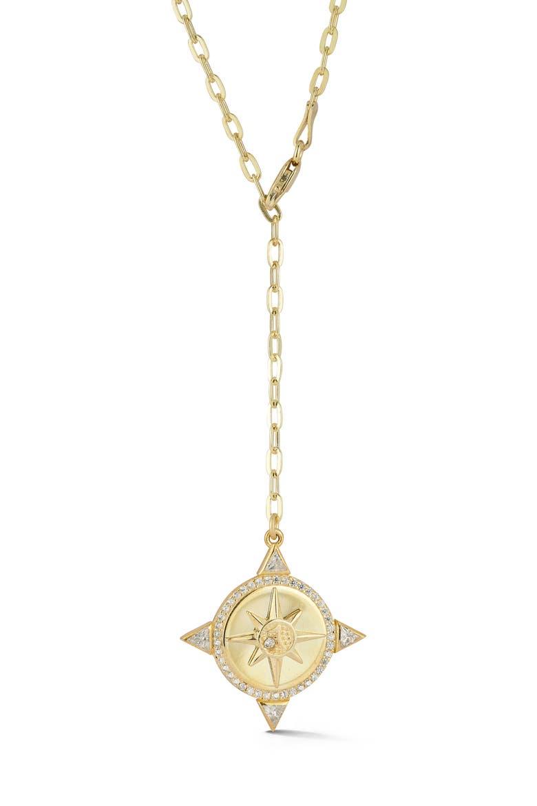 Sun Lariat Necklace, Main, color, GOLD