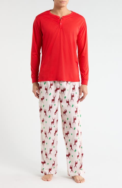 Dad Matching Family Moose Pajamas