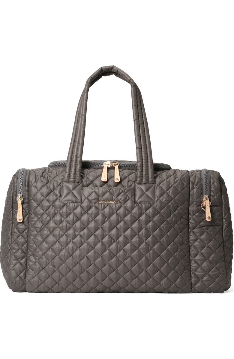 MZ Wallace Large Metro Team Quilted Nylon Duffle Bag, Main, color, Magnet