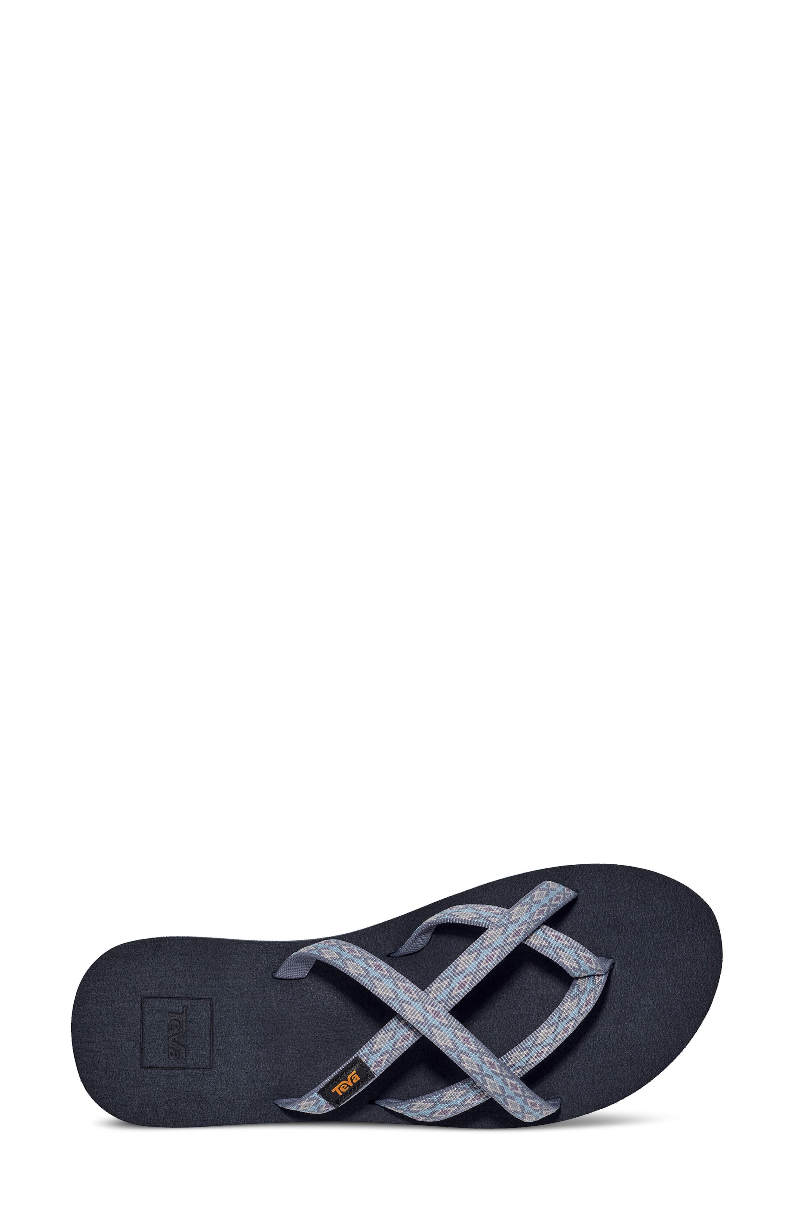 'Olowahu' Sandal, Alternate, color, KALEIDOSCOPE BLISSFUL BLUE