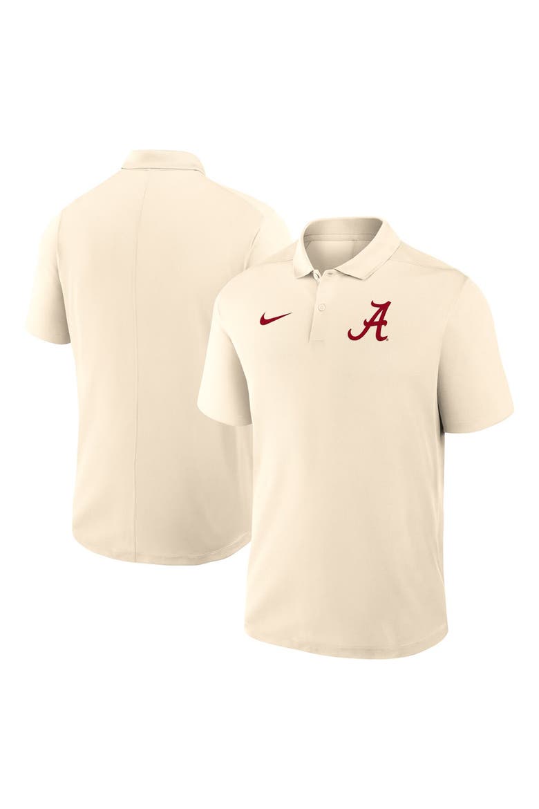 Men's Nike Tan Alabama Crimson Tide Primary Logo Victory Performance Polo, Main, color, Tan