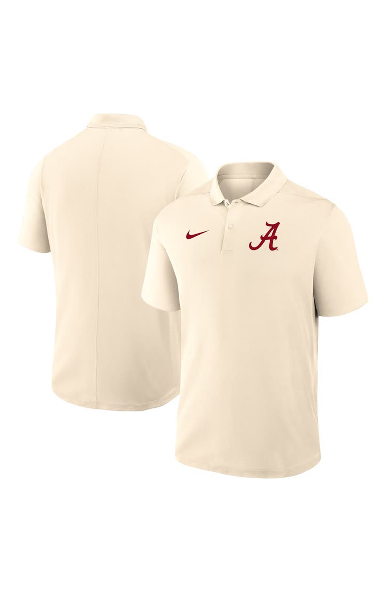 Nike Men's Nike Tan Alabama Crimson Tide Primary Logo Victory Performance Polo, Main, color, Tan