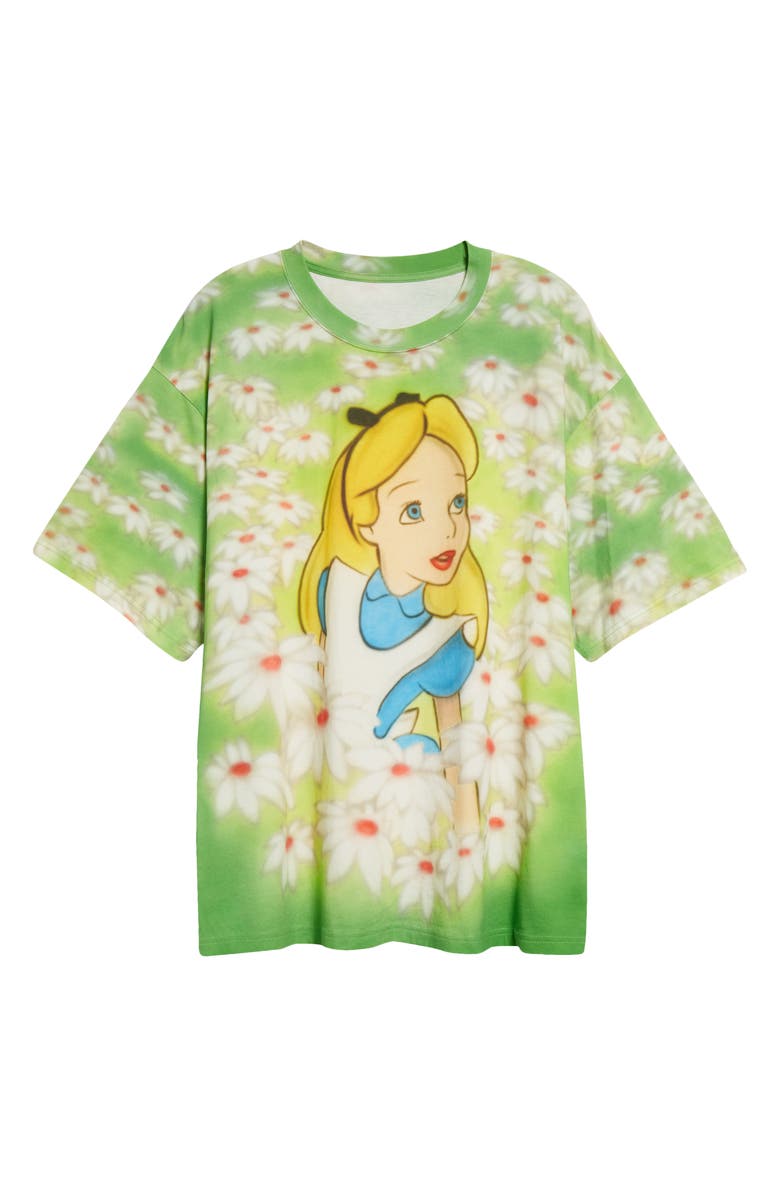 STOCKHOLM SURFBOARD CLUB x Disney 'Alice in Wonderland' Airbrush Organic Cotton Graphic T-Shirt, Alternate, color, 