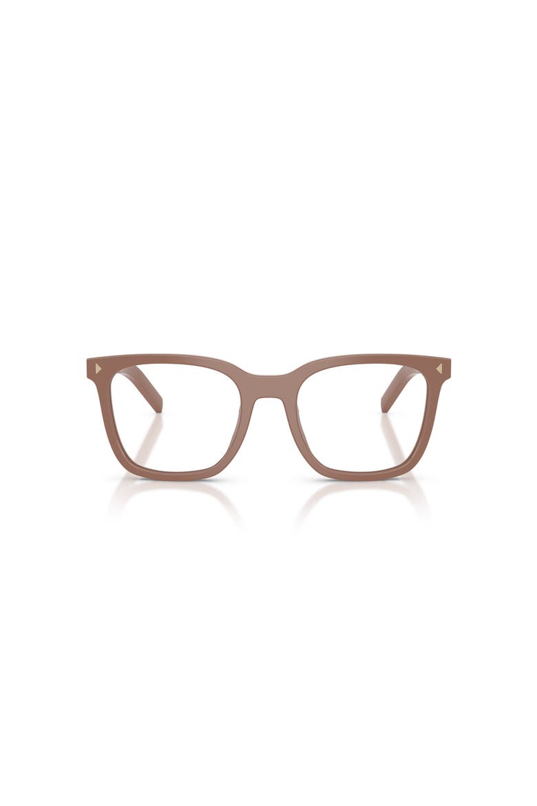 50mm Rectangle optical glasses, Alternate, color, Brown