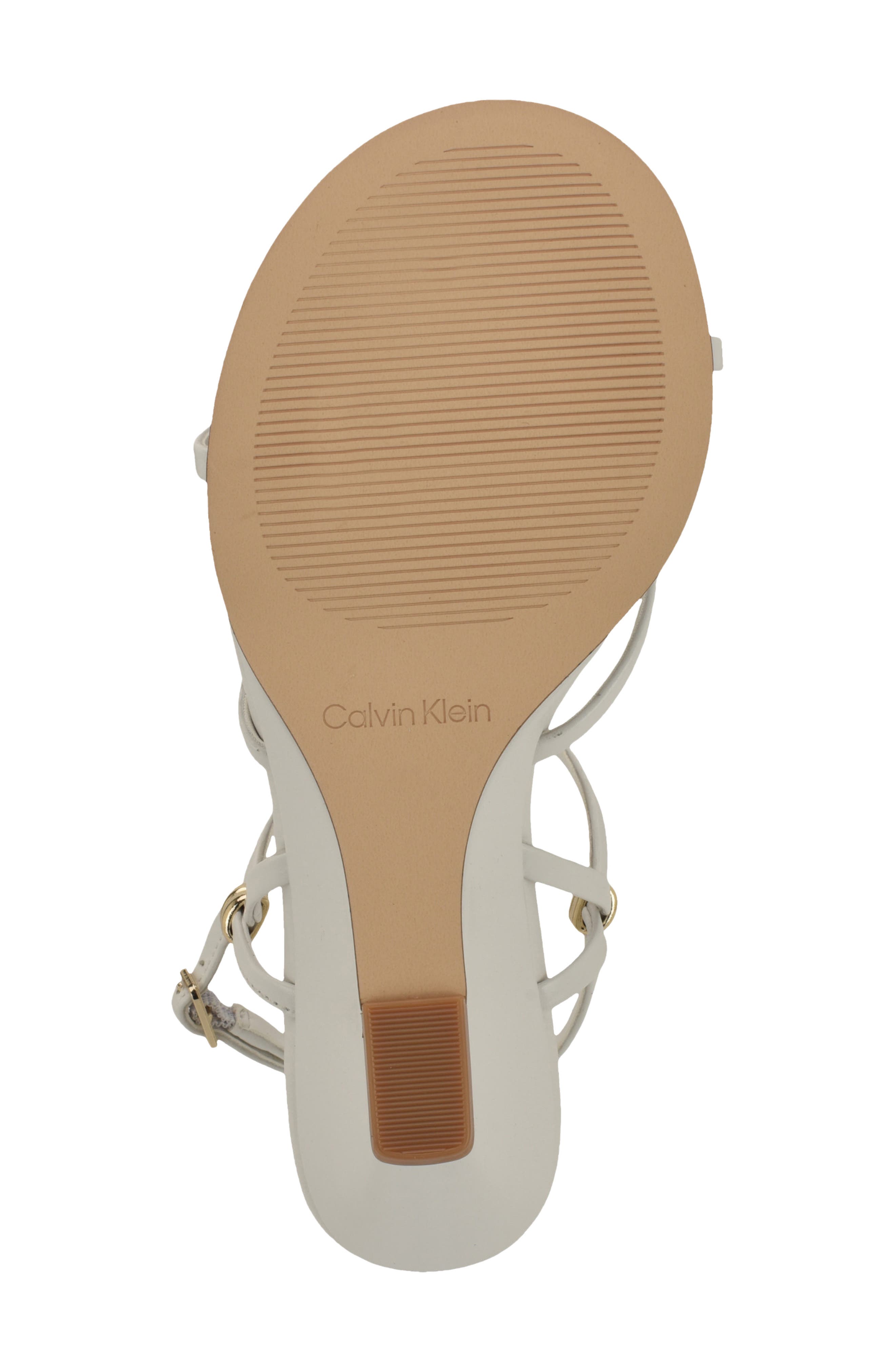 Deliney Ankle Strap Wedge Sandal, Alternate, color, WHITE