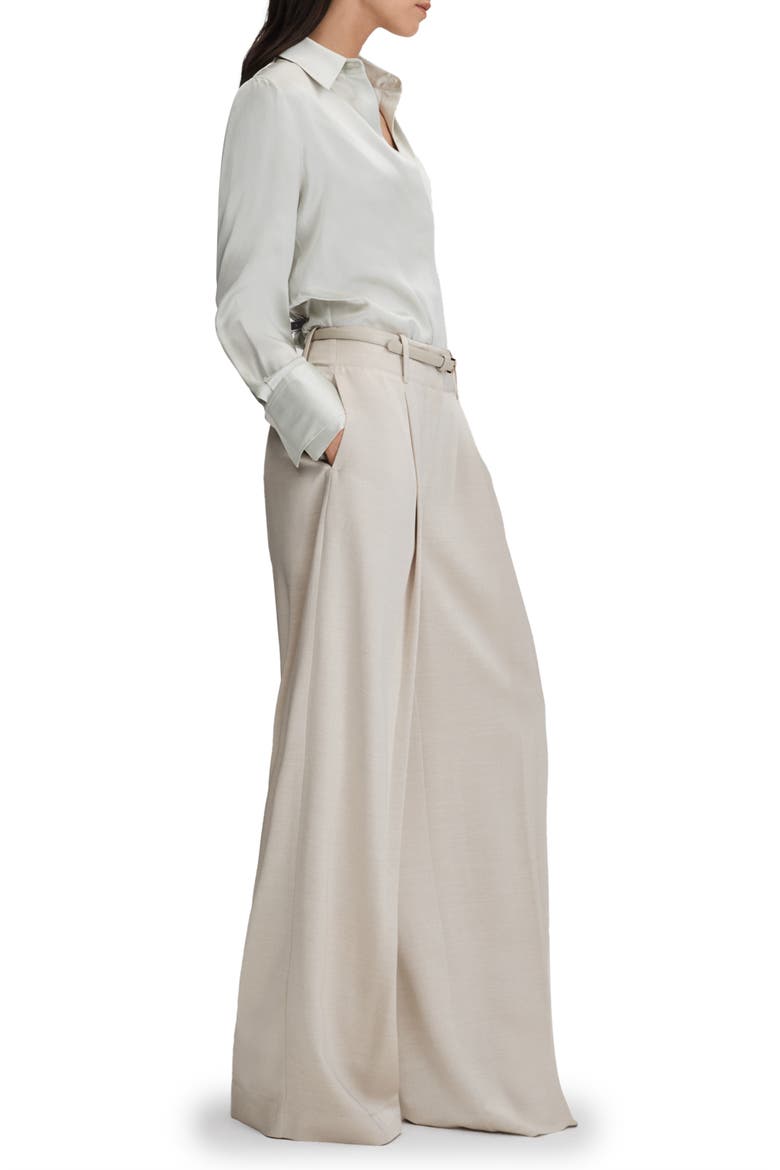 Isla High Waist Wide Leg Pants, Alternate, color, CHAMPAGNE