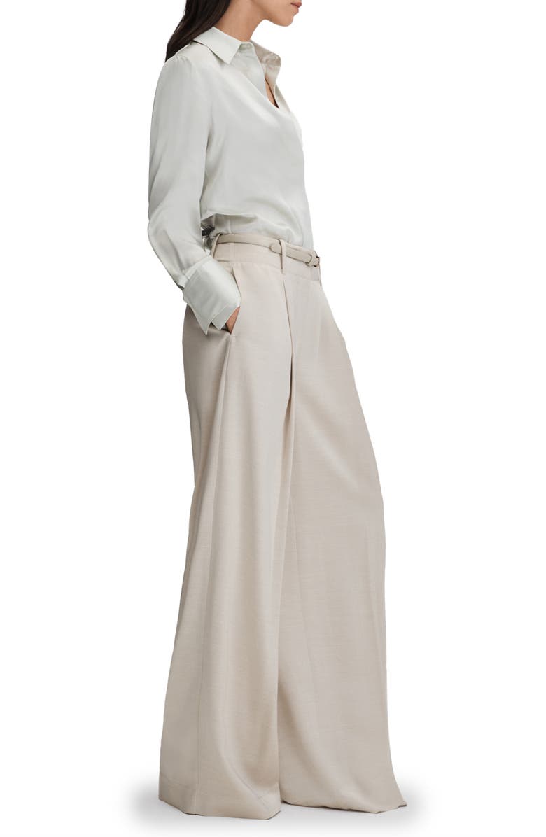 Reiss Isla High Waist Wide Leg Pants, Alternate, color, 
