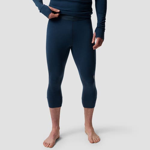 Backcountry Cedars Rws Merino Mid-wt Baselayer 3/4 Bottom In Blue
