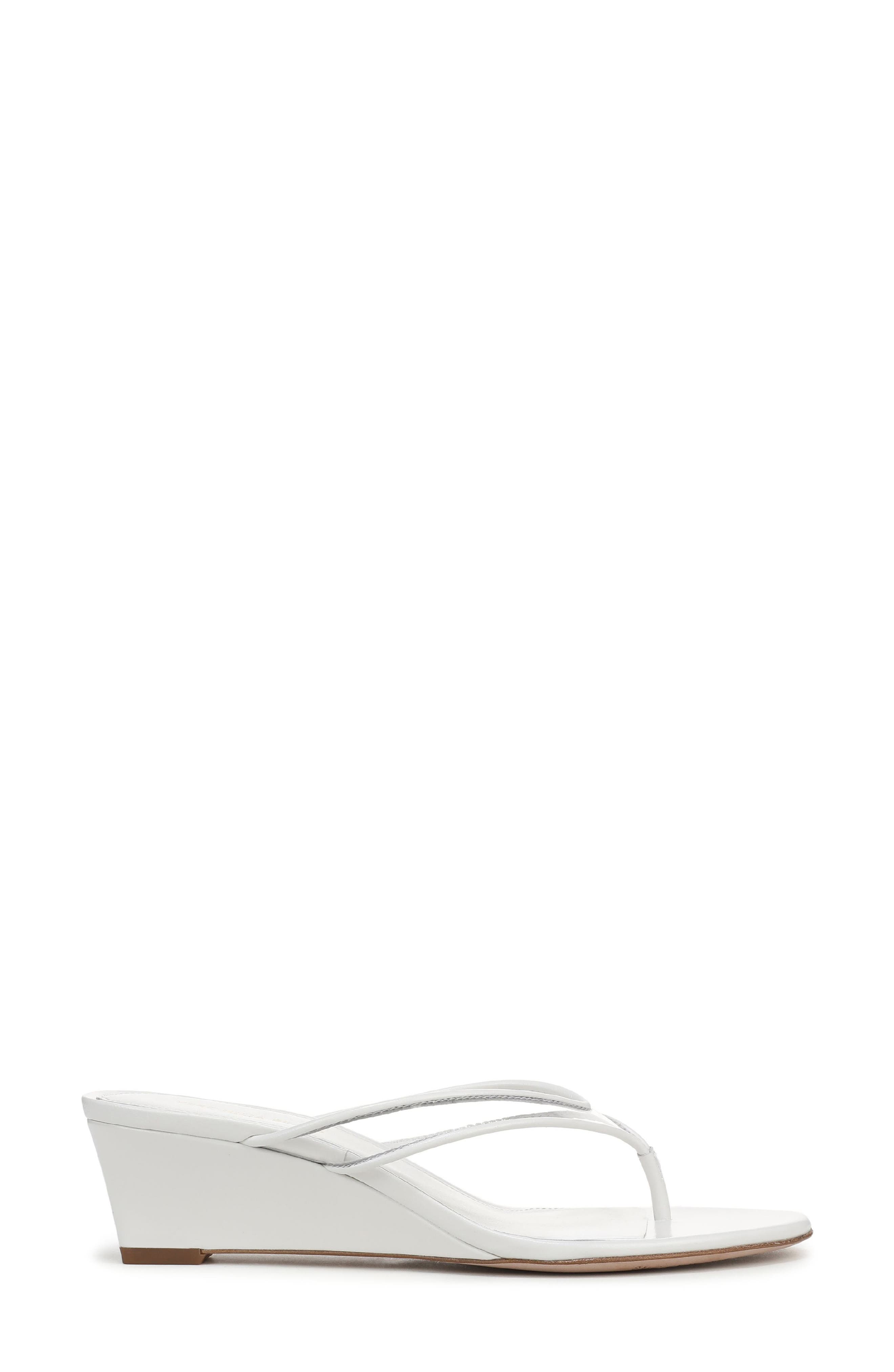 Clea Wedge Flip Flop, Alternate, color, CLEAR/ COCONUT