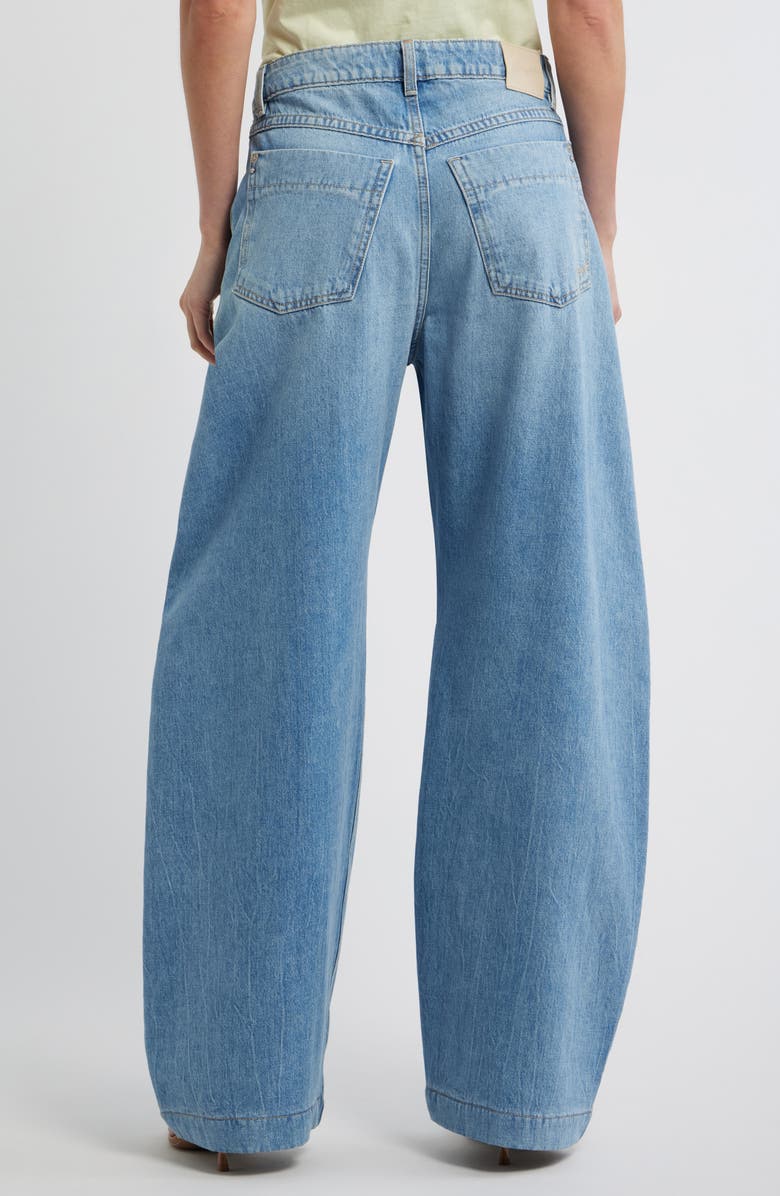 BOSS Orange Slouchy Balloon Jeans, Alternate, color, Light Blue