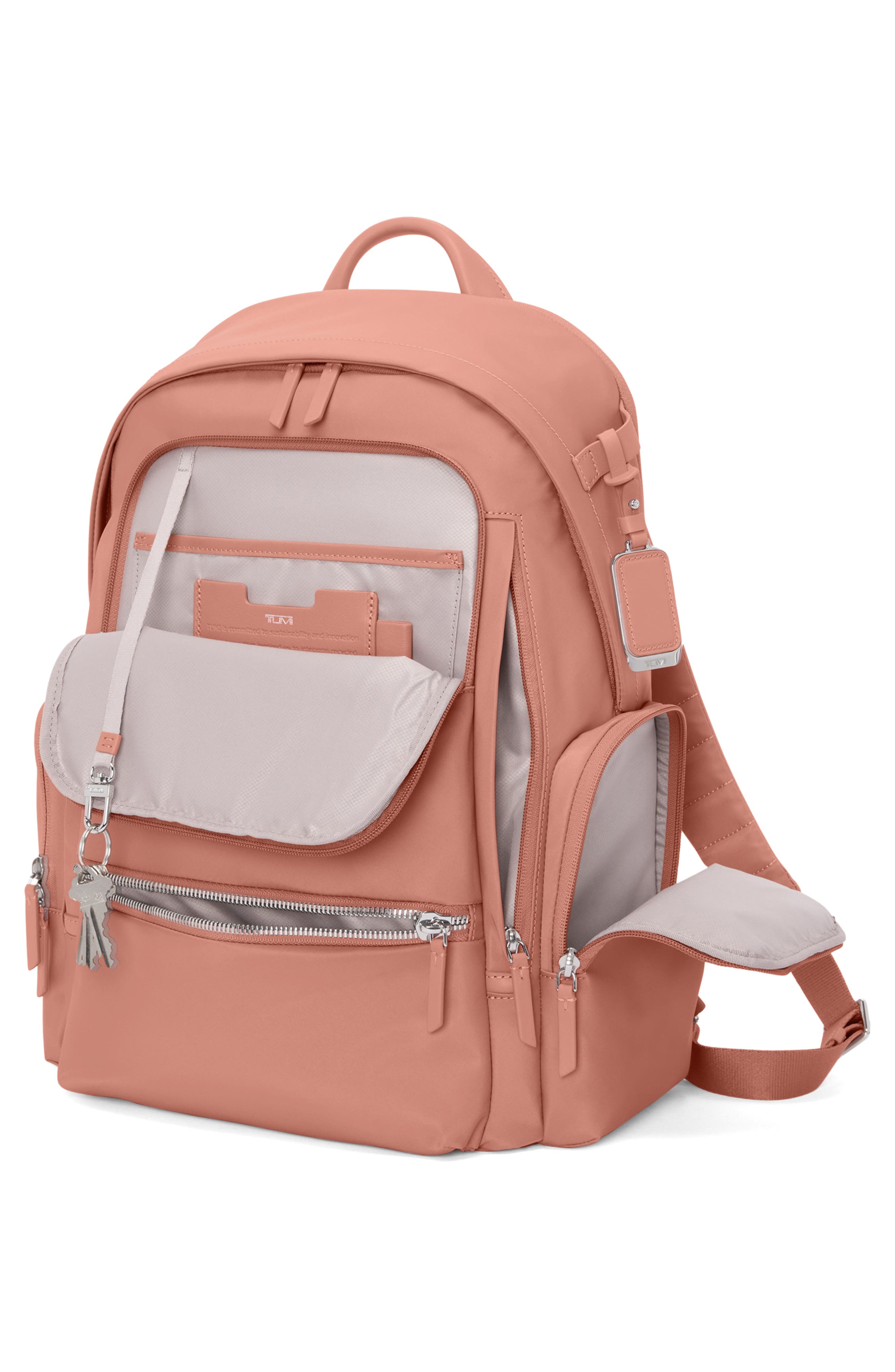 Celina Backpack, Alternate, color, PINK CLAY
