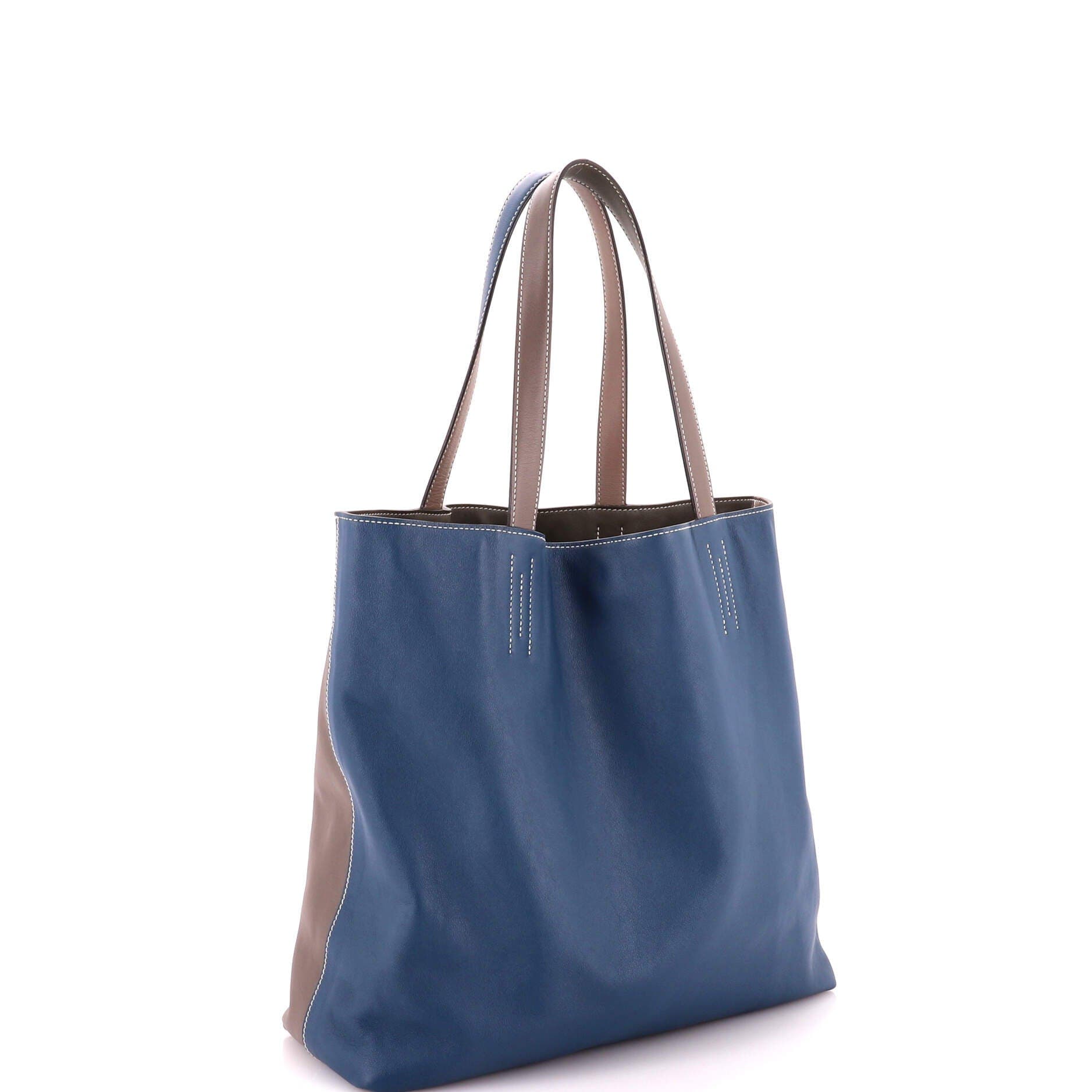 Double Sens Tote Veau Sikkim 45, Alternate, color, Grey