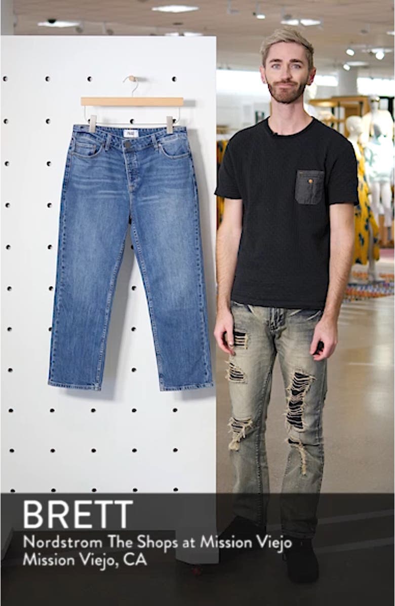 Noella Asymmetrical High Waist Crop Jeans, sales video thumbnail