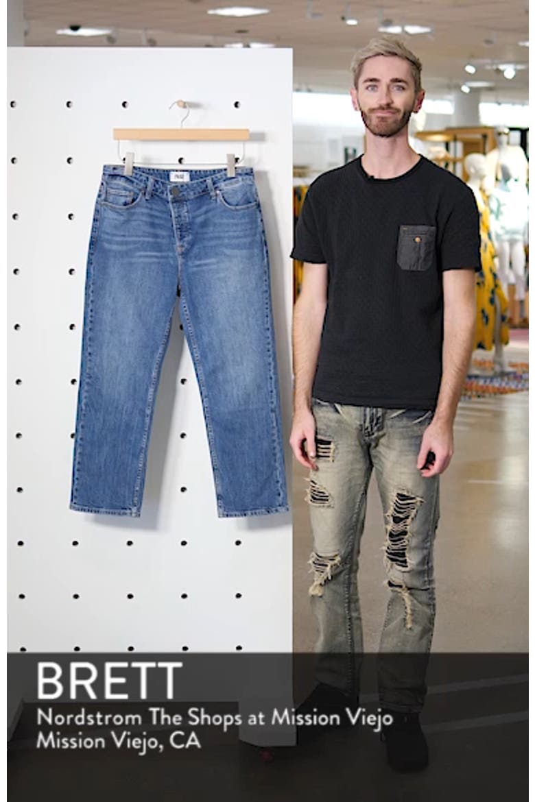 Noella Asymmetrical High Waist Crop Jeans video