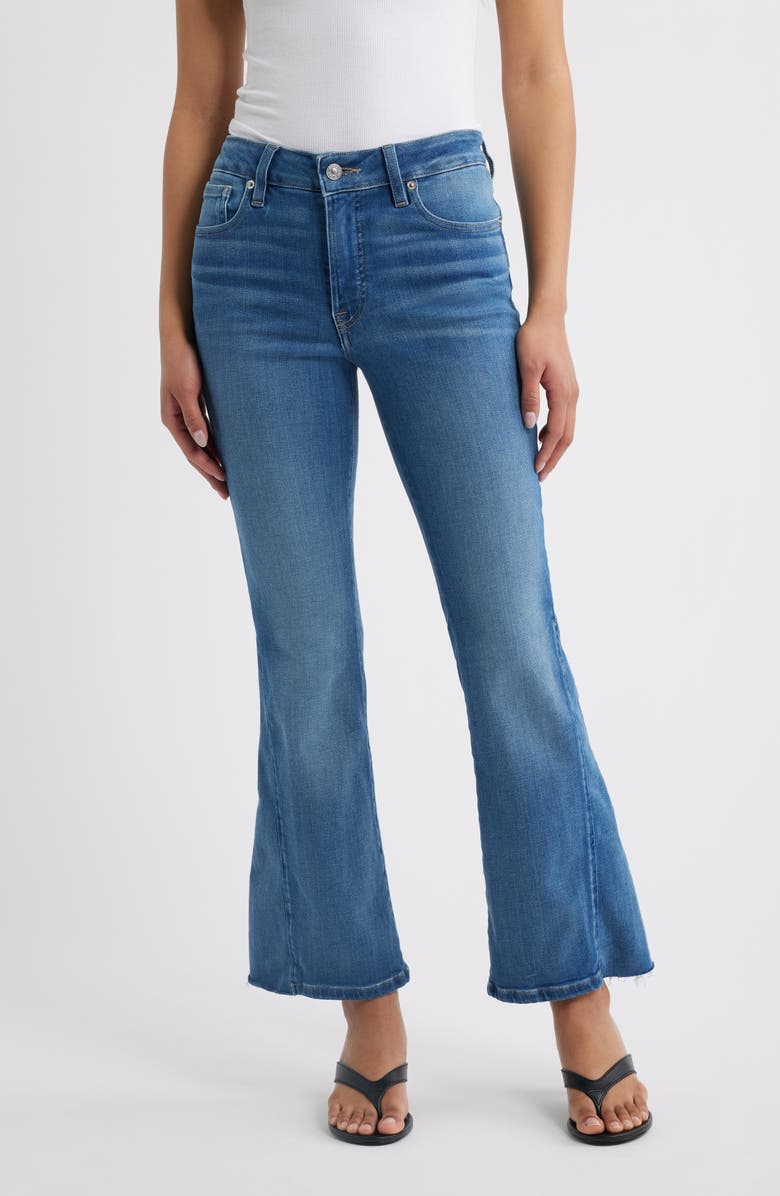 Good American Soft High Waist Bootcut Jeans, Main, color, Indigo1238