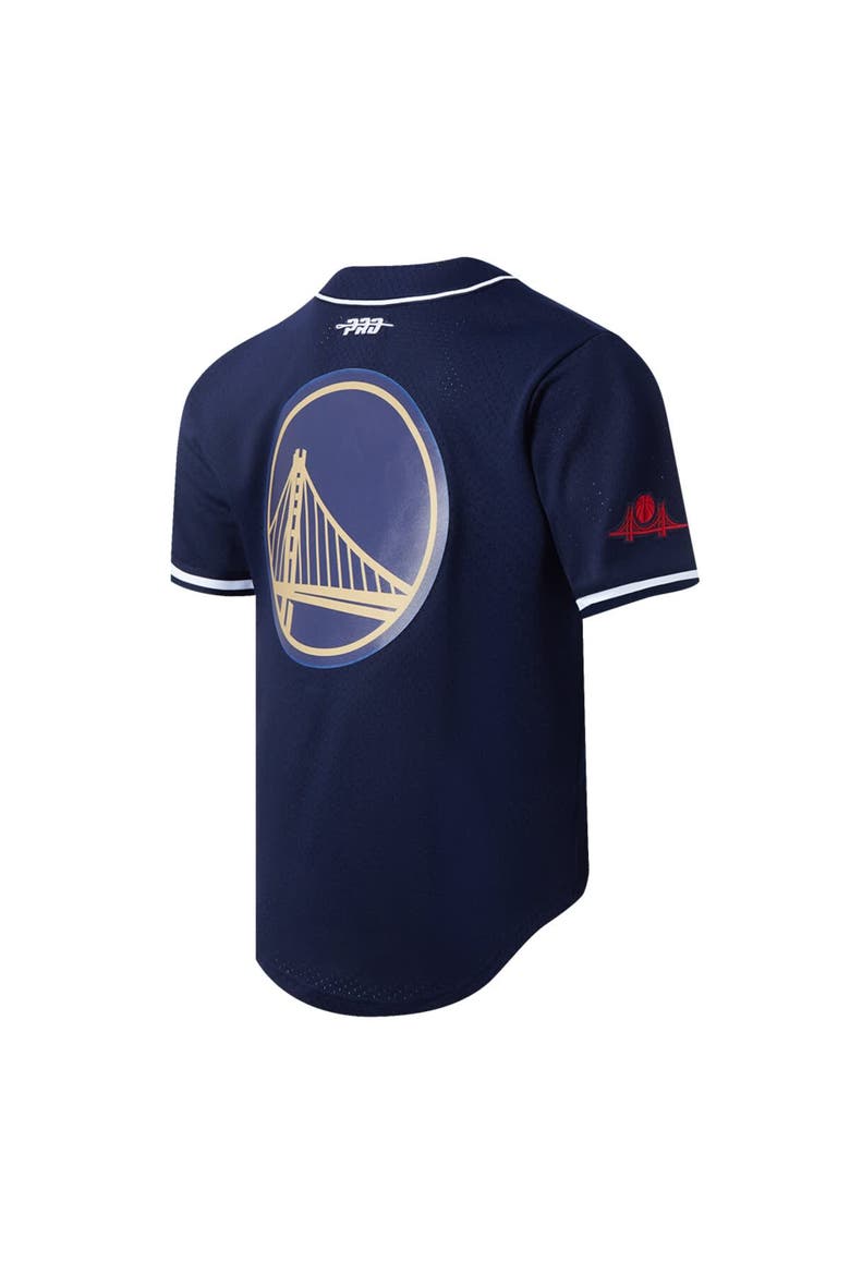 Men's Pro Standard Navy Golden State Warriors 2024/25 City Edition Mesh Baseball Jersey, Alternate, color, Navy