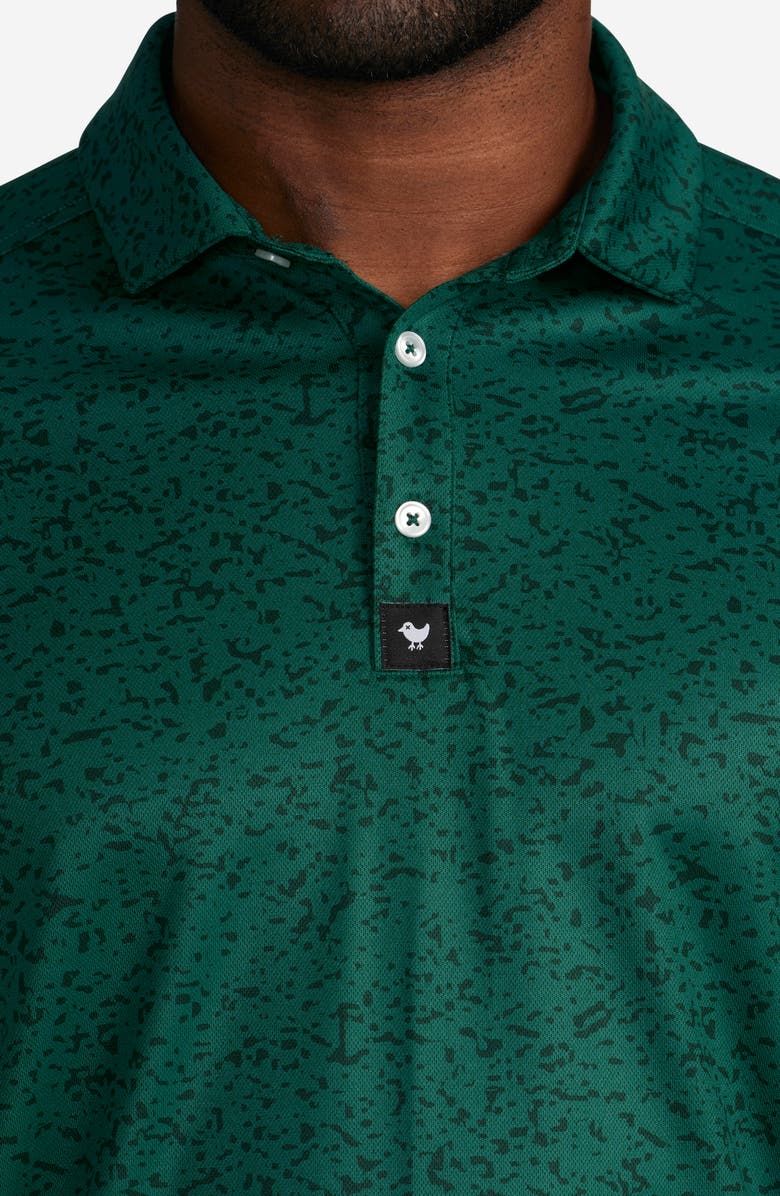 Bad Birdie Greens Keeper Abstract Print Stretch Golf Polo, Alternate, color,