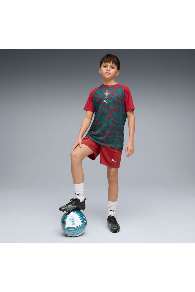 Youth Puma Red Portugal National Team Pre-Match Jersey, Alternate, color, Red