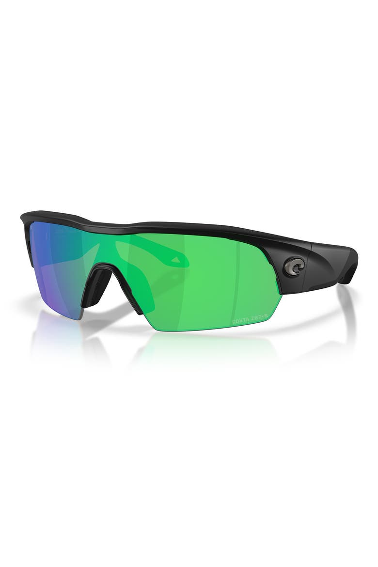 Pilothouse 35mm Sunglasses, Alternate, color, MATTE BLACK / GREEN 580P