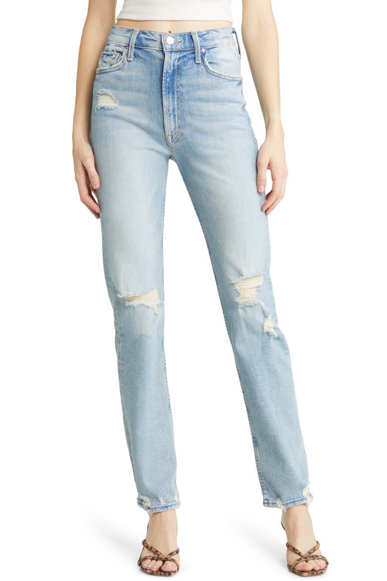 Rider Skimp High Waist Straight Leg Jeans, Main, color, THE CONFESSION
