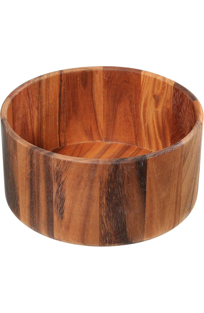 ZASSENHAUS Acacia Wood Salad Serving Bowl, Large, Main, color, Brown