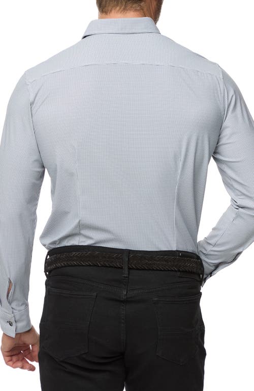 Robert Graham Paxton Tailored Fit Houndstooth Check Button-up Shirt In Black
