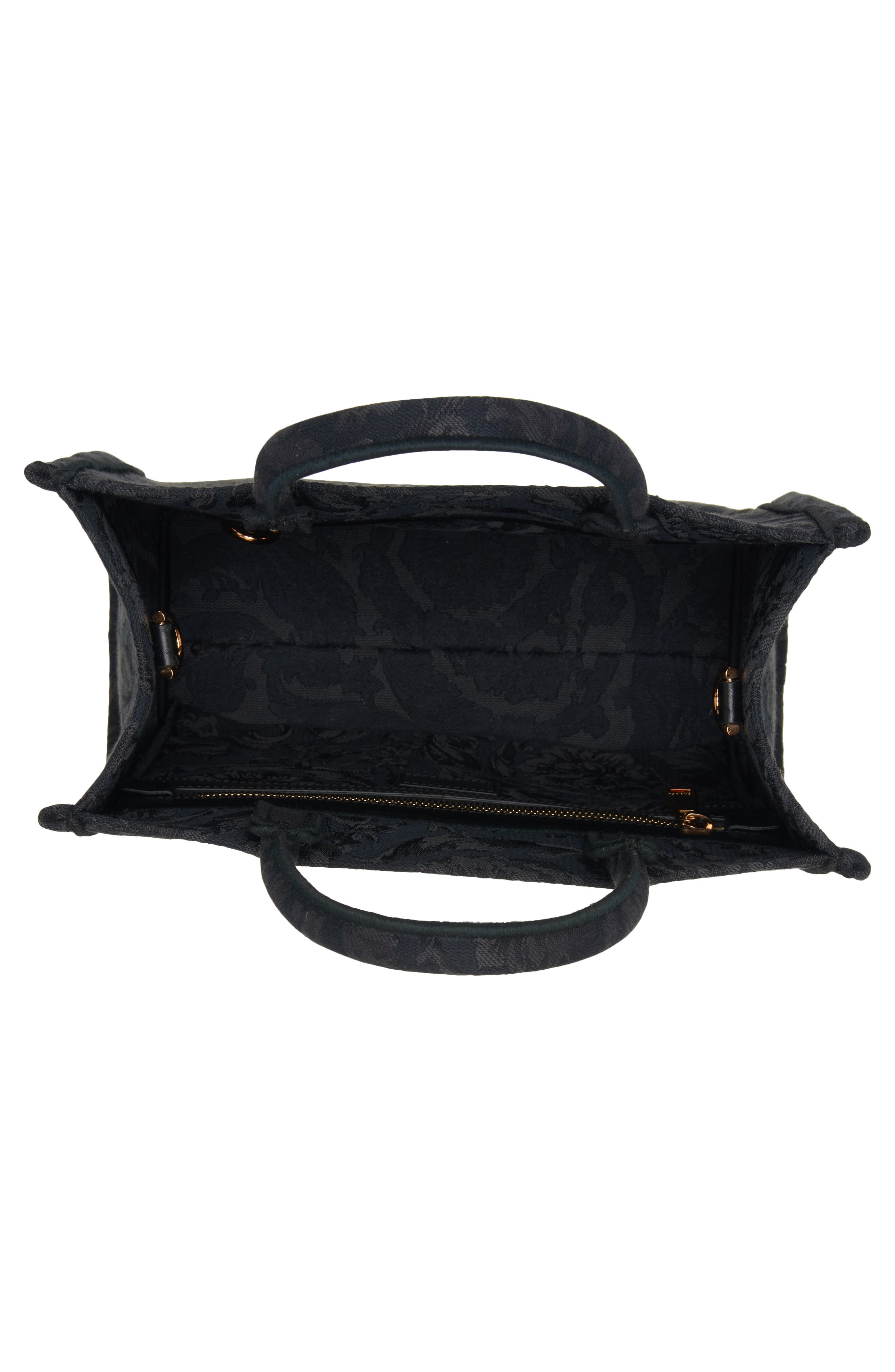 Versace Barocco Athena Small Tote, Alternate, color, 