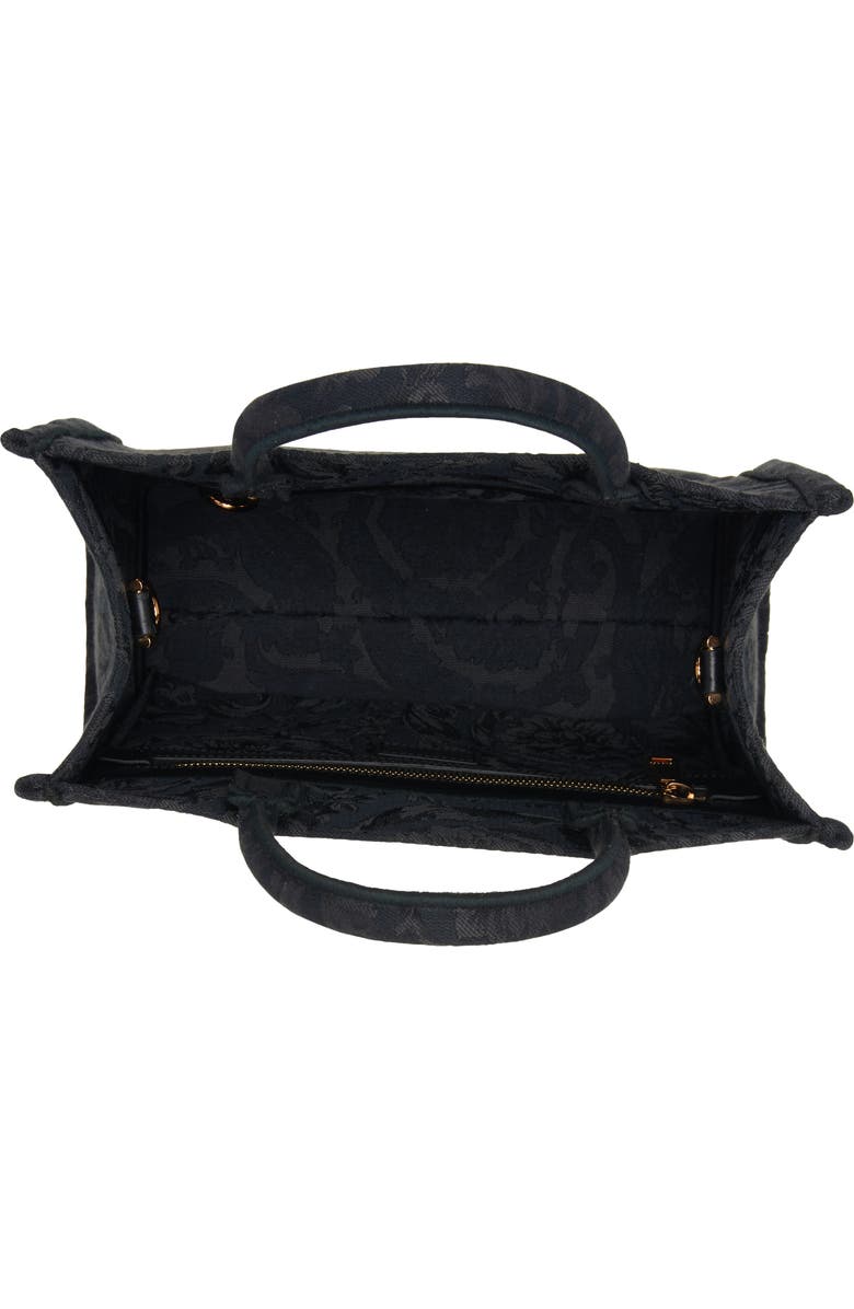 Versace Barocco Athena Small Tote, Alternate, color,