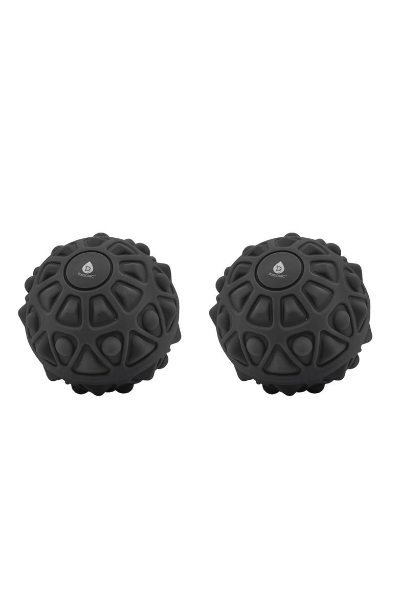 PURSONIC 2-Pack Vibrating Massage Balls, Main, color, Black